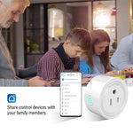 Tuya 智慧應用程式 WiFi 智慧插座手機遠端定時語音開關，支援 Alexa，歐規插頭，款式：16A 電源型，歐規插頭，款式：20A 電源型，英規插頭，款式：16A 電源型，英規插頭，款式：20A 電源型，美規插頭，款式：16A 電源型