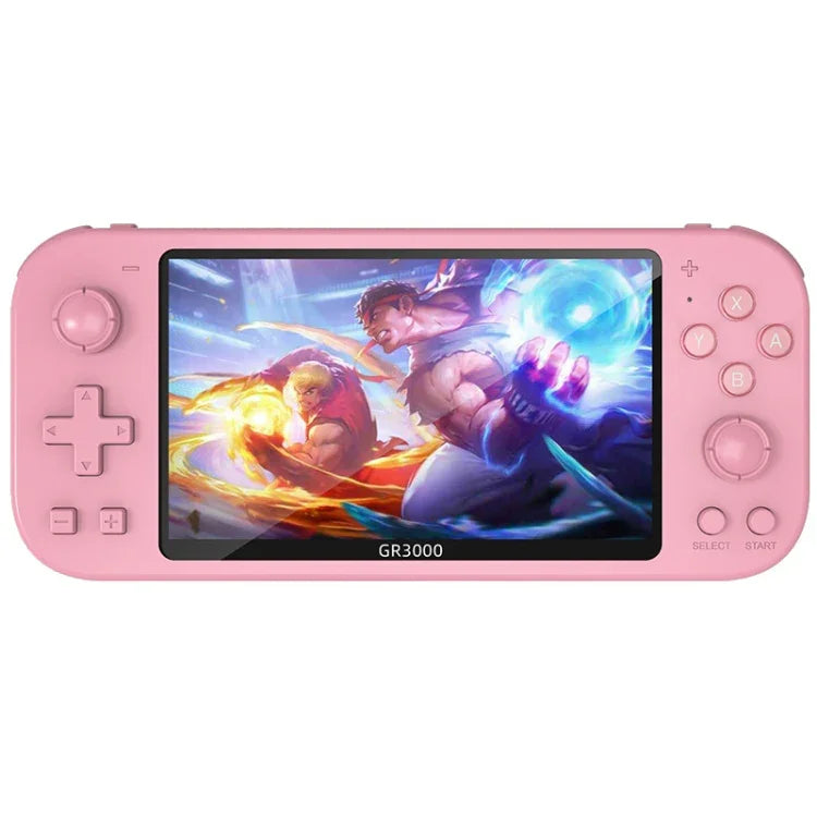 RG3000 Handheld Game Console Support Double Handle Mini Game Console, RG3000 Pink, RG3000 Gray, RG3000 Purple, RG3000 Green, RG3000 Yellow