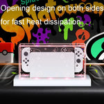 035 適用於 Nintendo Switch/OLED 遊戲主機顯示發光底座防塵蓋，規格：光底座，透明，白標，黑標，手柄，噴射戰士，貴族，耿鬼