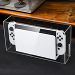 035 適用於 Nintendo Switch/OLED 遊戲主機顯示發光底座防塵蓋，規格：光底座，透明，白標，黑標，手柄，噴射戰士，貴族，耿鬼