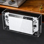 035 適用於 Nintendo Switch/OLED 遊戲主機顯示發光底座防塵蓋，規格：光底座，透明，白標，黑標，手柄，噴射戰士，貴族，耿鬼