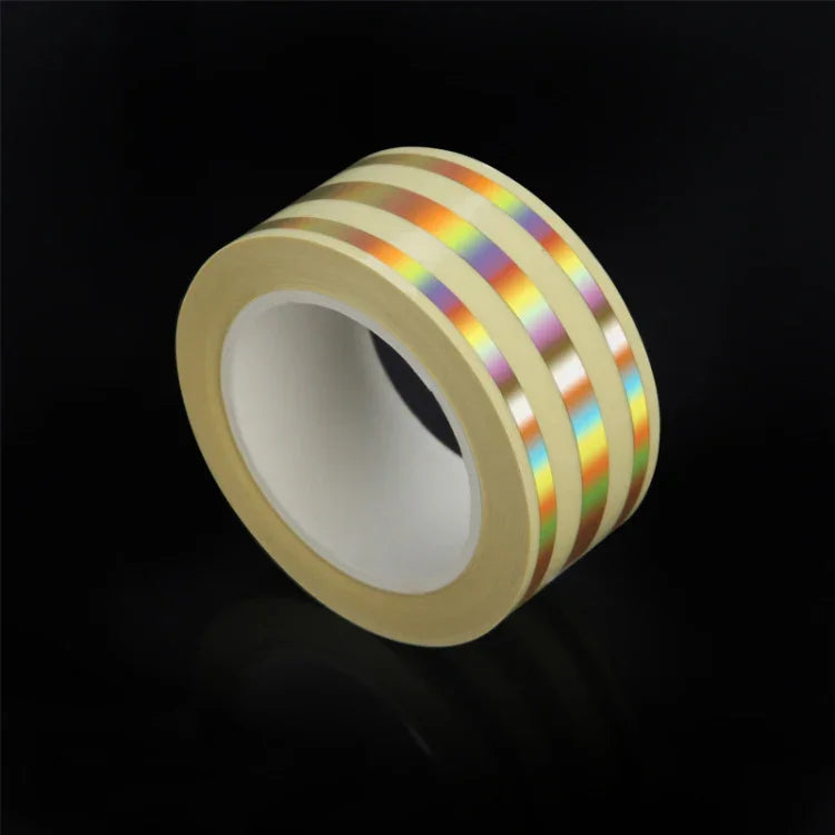 2.5cm x 5m金色瓷磚縫隙膠帶防水PVC自黏貼紙，金色，銀色，雷射