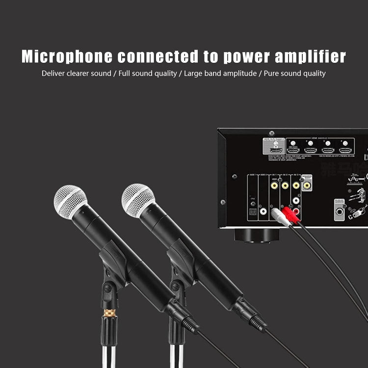 2RCA 轉 2XLR 喇叭卡農音頻平衡線，長度：0.5m、1m、1.5m、3m