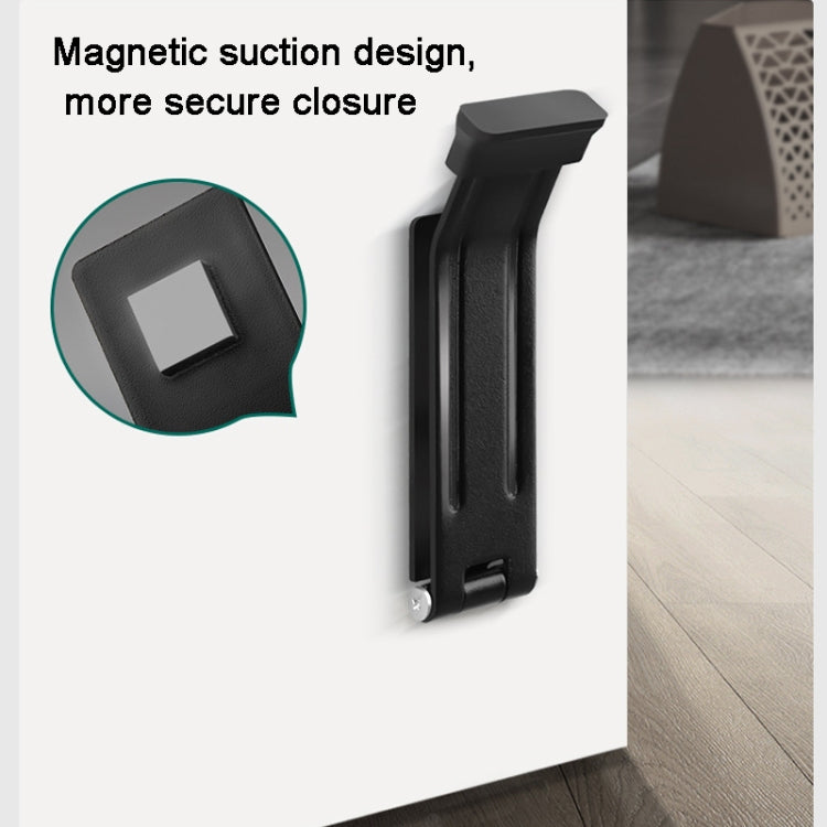 Magnetic Door Stopper Pedal Opening And Closing Door Catch For Bottom of Door, Magnetic Door Stopper Black, Magnetic Door Stopper White