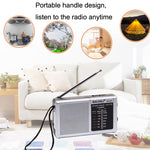 BAIJIALI BJL228 復古便攜雙波段 FM AM 收音機內建喇叭，BJL228 白色，BJL228 黑色