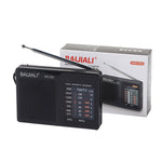 BAIJIALI BJL228 復古便攜雙波段 FM AM 收音機內建喇叭，BJL228 白色，BJL228 黑色