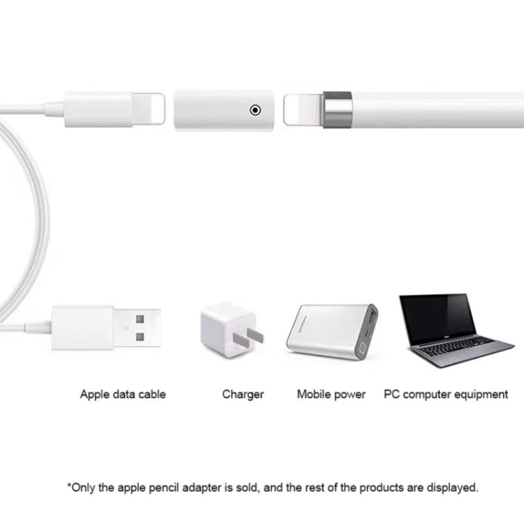 適用於 Apple Pencil 1/2 充電轉接器觸控筆充電轉換器，8Pin 母對母，8Pin 母對 Type-C/USB-C 母