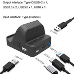 適用於 Nintendo Switch / Switch OLED SW300 HDMI 視頻投射轉換器散熱風扇底座充電器，散熱風扇底座充電器