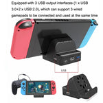 適用於 Nintendo Switch / Switch OLED SW300 HDMI 視頻投射轉換器散熱風扇底座充電器，散熱風扇底座充電器