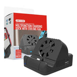 適用於 Nintendo Switch / Switch OLED SW300 HDMI 視頻投射轉換器散熱風扇底座充電器，散熱風扇底座充電器