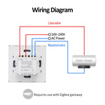 Tuya ZigBee 40A 智能大功率熱水器燈光空調開關 時間語音遙控，ZigBee 40A 白色，ZigBee 40A 黑色