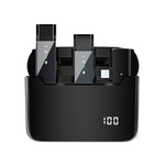 數位顯示無線領夾式麥克風附充電倉，規格：S16-S 一對二 黑色 USB-C/Type-C 介面，S16-S 一對二 黑色 8針介面