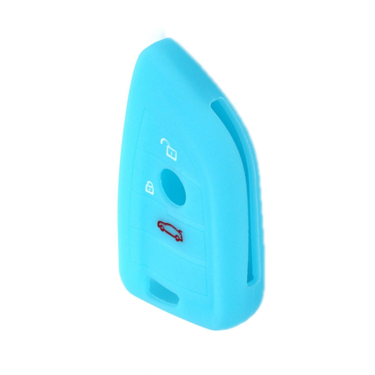 For BMW 1 Series X4/X2/XM5 2pcs Soft Silicone Remote Key Cover, Red, Rose Red, Pink, Sea Blue, Luminous Blue, Dark Gray
