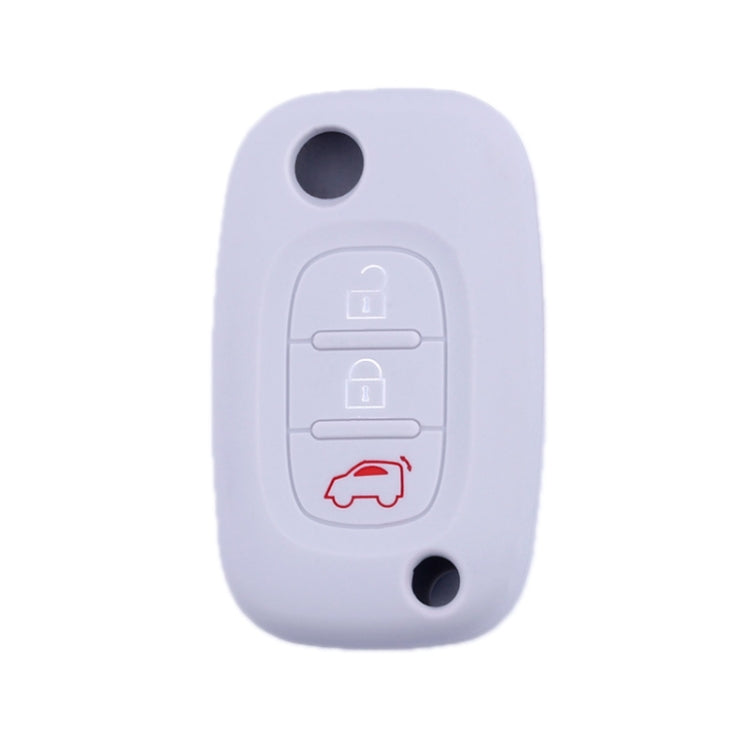 For Mercedes-Benz Smart Folding 2pcs 3 Button Silicone Key Case, Rose Red, Pink, Orange, Yellow, Apple Green, Sea Blue, Light Blue, Purple, White Gray, Black