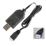 7.4V 鋰電池充電器 玩具飛機配件 USB 數據線