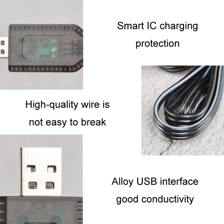 7.4V 鋰電池充電器 玩具飛機配件 USB 數據線