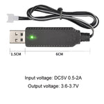 3.7V x 2 USB 智能晶片四軸飛機充電線