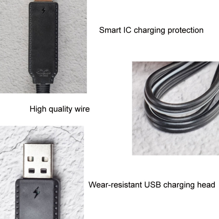 3.7V x 2 USB 智能晶片四軸飛機充電線