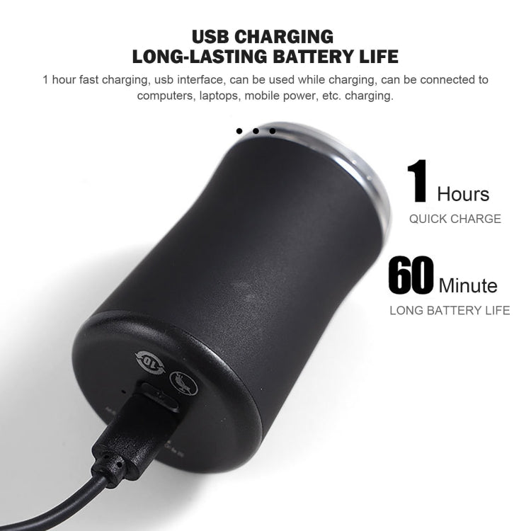 口袋尺寸可水洗電動剃鬚刀 USB 充電旅行男士剃鬚刀，口袋黑色，口袋綠色