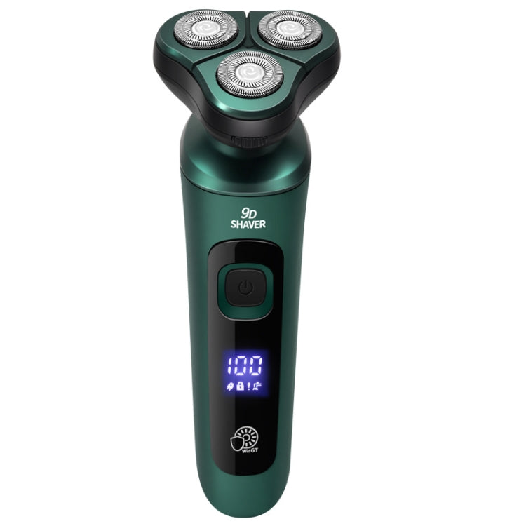 智能電動剃鬚刀 LCD 數字顯示三頭 USB 充電浮動剃鬚刀，標準版，3 合 1，4 合 1