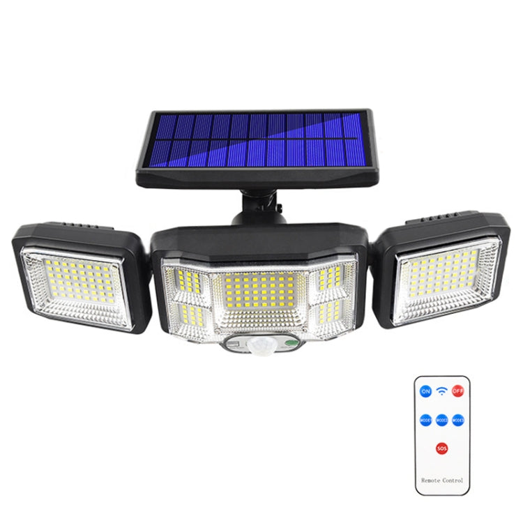 遙控太陽能壁燈 LED 三重旋轉感應泛光燈，192LED 一體式，192COB 一體式，192LED 分體式，192COB 分體式