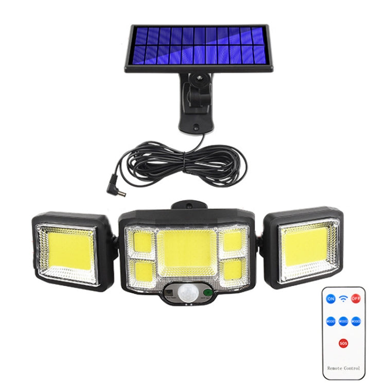 遙控太陽能壁燈 LED 三重旋轉感應泛光燈，192LED 一體式，192COB 一體式，192LED 分體式，192COB 分體式