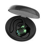F8 掛耳式立體聲無線藍牙耳機帶充電盒，帶充電盒（黑色單耳），帶充電盒（藍色單耳），帶充電盒（紅色單耳），帶充電盒（綠色單耳）