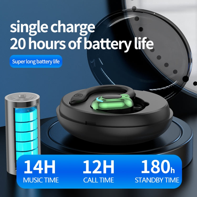 F8 掛耳式立體聲無線藍牙耳機帶充電盒，帶充電盒（黑色單耳），帶充電盒（藍色單耳），帶充電盒（紅色單耳），帶充電盒（綠色單耳）