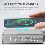 W258 帶時鐘/溫度顯示桌面電話/耳機無線充電，W258 5W（銀色），W258 5W（黑色）