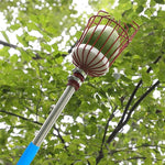 不鏽鋼高空採果器 採果工具，帶4節1.6米桿，帶6節2.4米桿，帶9節3.6米桿，帶10節4米桿