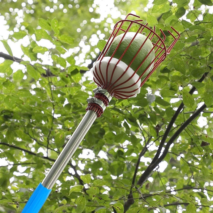 不鏽鋼高空採果器 採果工具，帶4節1.6米桿，帶6節2.4米桿，帶9節3.6米桿，帶10節4米桿