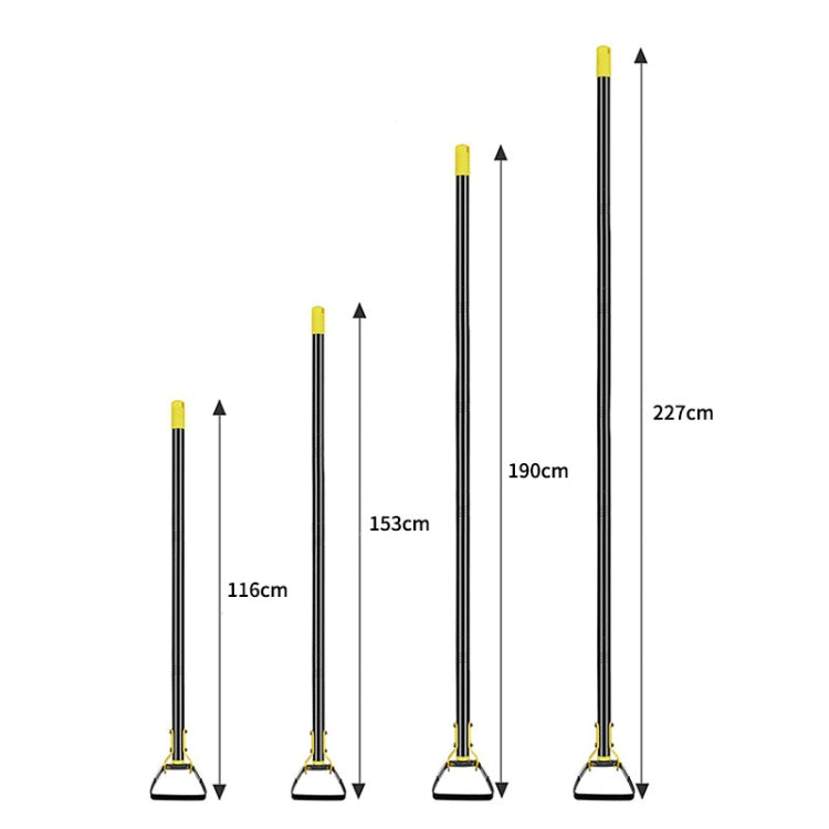 MYL-10 Stirrup Ring Weeding Hoes Garden Tools, 3 Sections 1.2m, 4 Sections 1.6m, 5 Sections 2.0m, 6 Sections 2.4m