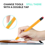 AhaStyle PT180-2 矽膠保護套防滑防摔電容筆套，適用於 Apple Pencil 1，適用於 Apple Pencil 2