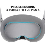 適用於 PICO 4 Hifylux PC-ZF17 鏡頭保護貼 VR 眼鏡防塵海綿墊，PC-ZF17 淺灰色