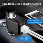 Multifunctional Car Cigarette Lighter 100W One for Two High Power Charger, S-06A, S-06 Bluetooth