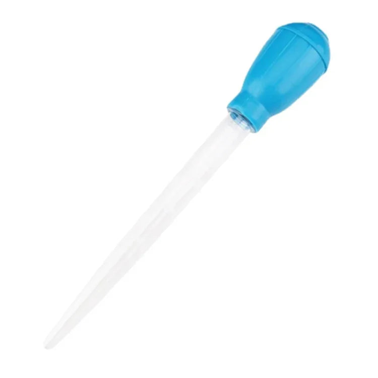 小型魚缸換水吸便器手動迷你吸管，藍色，綠色