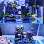 魚缸古堡樹脂裝飾水族箱洞穴建築裝飾，古堡