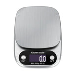 小型多功能廚房高精度電子秤LCD數字顯示食物秤，3kg/ 0.1g，5kg/ 0.1g，10kg/ 1g