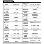 FNIRSI 2 合 1 雙通道 100M 帶寬數字示波器 1GS 取樣信號產生器，美規插頭，1014D，1014D +P4100 探頭