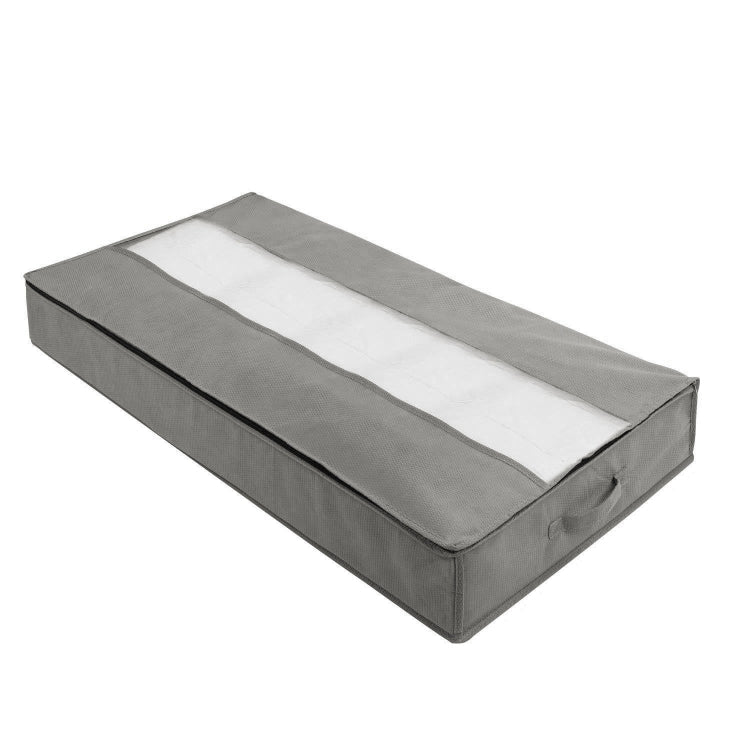 無紡布被子收納袋 家用防塵整理袋搬家打包袋 100 x 50 x 15cm，淺灰色，深灰色，黑色