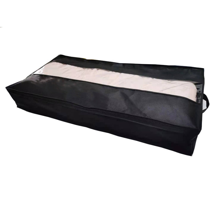 無紡布被子收納袋 家用防塵整理袋搬家打包袋 100 x 50 x 15cm，淺灰色，深灰色，黑色