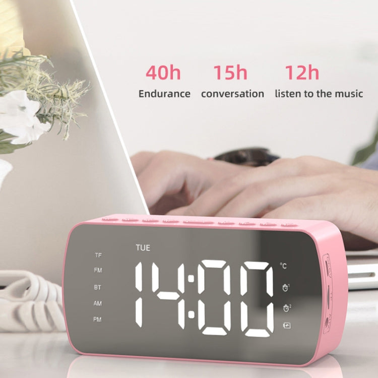 戶外便攜卡片藍牙喇叭 小型時鐘收音機，Q5 黑色 1400mAh，Q5 白色 1400mAh