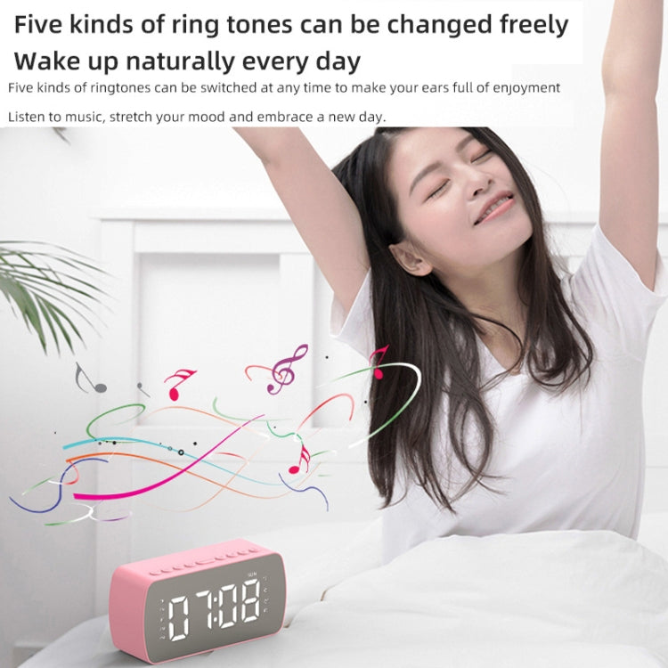 戶外便攜卡片藍牙喇叭 小型時鐘收音機，Q5 黑色 1400mAh，Q5 白色 1400mAh