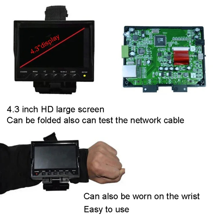 JSK-4300B 4.3 吋手持式 12V 輸出網路線監測測試器，4.3 吋（附美規插頭電源適配器），4.3 吋（附歐規插頭電源適配器），4.3 吋（附英規插頭電源適配器），4.3 吋（附澳規插頭電源適配器）