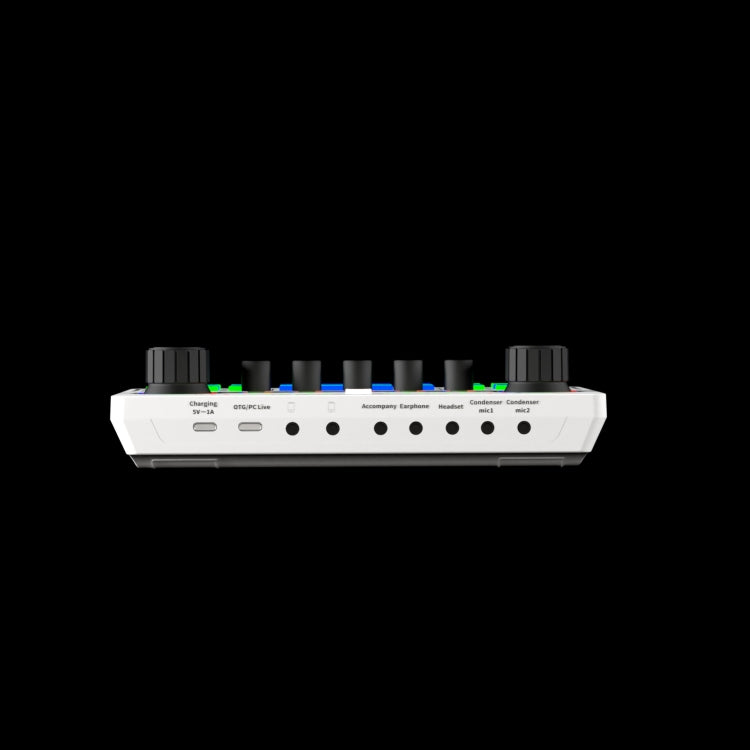 X50 藍牙 RGB LED 直播聲卡，帶 OTG 介面，X50