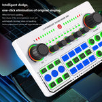 X50 藍牙 RGB LED 直播聲卡，帶 OTG 介面，X50