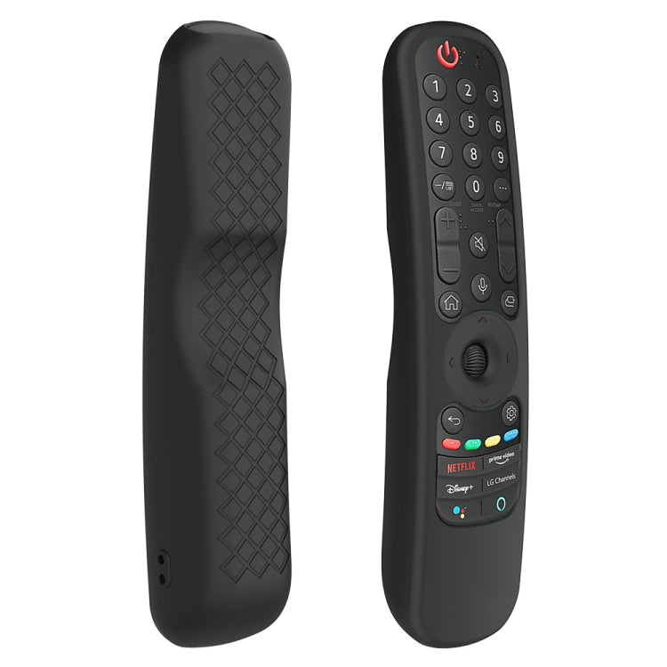 適用於 LG AN-MR21GC / AN-MR21N / AN-MR21GA 電視遙控器矽膠保護套，GS0020 黑色，GS0020 白色，GS0020 夜光藍，GS0020 夜光綠