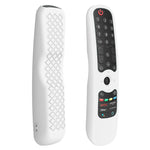 適用於 LG AN-MR21GC / AN-MR21N / AN-MR21GA 電視遙控器矽膠保護套，GS0020 黑色，GS0020 白色，GS0020 夜光藍，GS0020 夜光綠