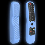 適用於 LG AN-MR21GC / AN-MR21N / AN-MR21GA 電視遙控器矽膠保護套，GS0020 黑色，GS0020 白色，GS0020 夜光藍，GS0020 夜光綠