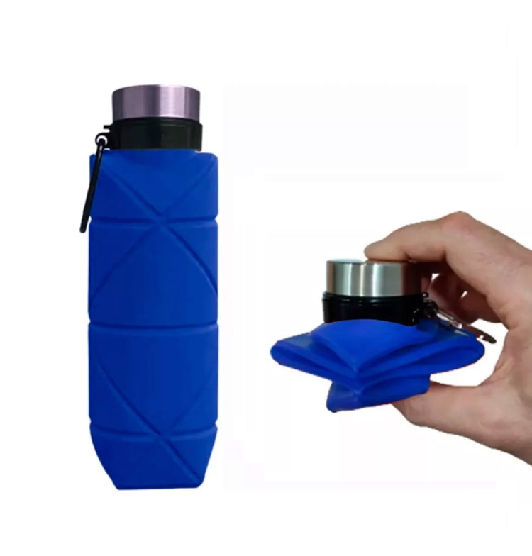 戶外矽膠折疊水杯伸縮水瓶旅行飲水杯帶登山扣，700ml 黑色，700ml 灰色，700ml 紅色，700ml 酒紅色，700ml 藍色